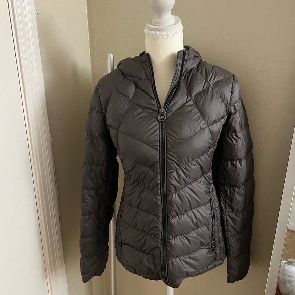 Michael Kors Charcoal Puffer Jacket